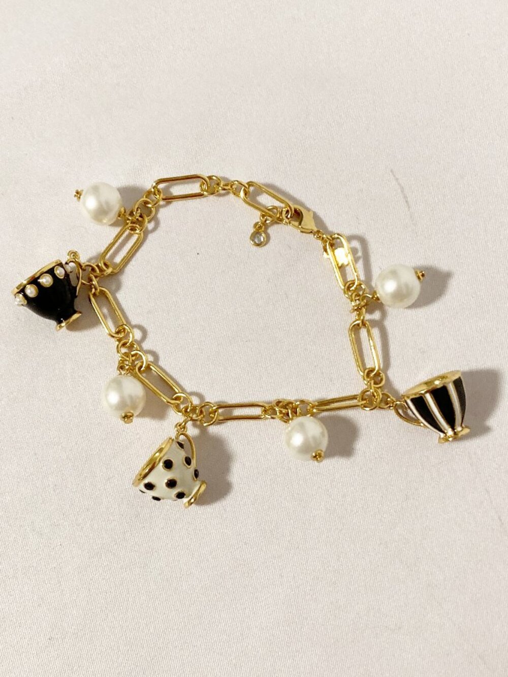 Kate Spade Alice in Wonderland Teacup Charm Bracelet - Picture 1 of 6